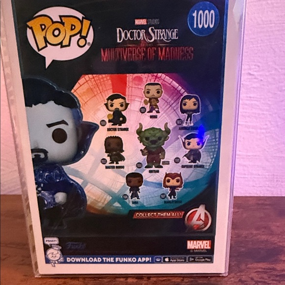 2022 Funko Pop Doctor Strange Chase Edition - Black and Blue - Picture 3 of 5